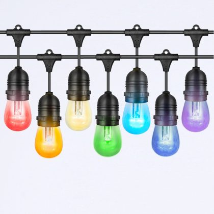 FK solar powered festoon lighting kits colour Superlight