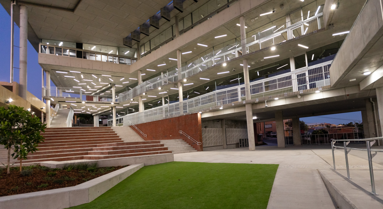 Superlight LED lighting installed across the St Thomas of Villanova Learning Centre.