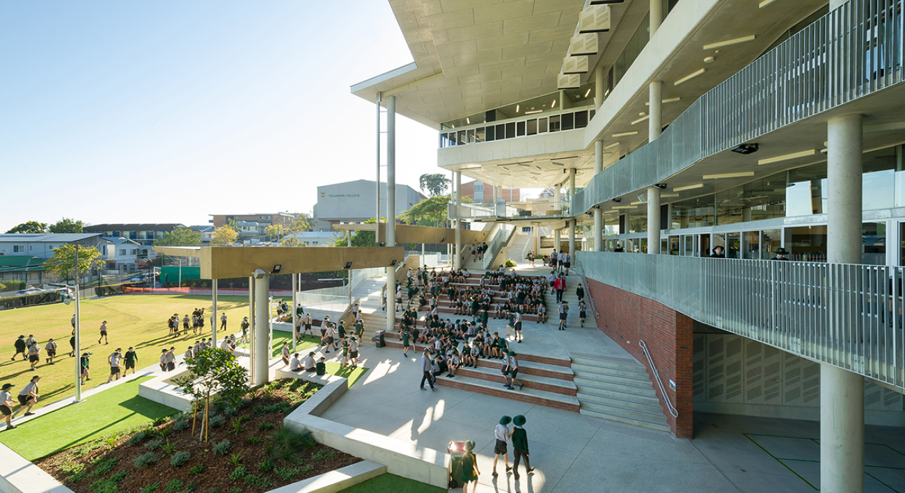 Superlight LED lighting installed across the St Thomas of Villanova Learning Centre.