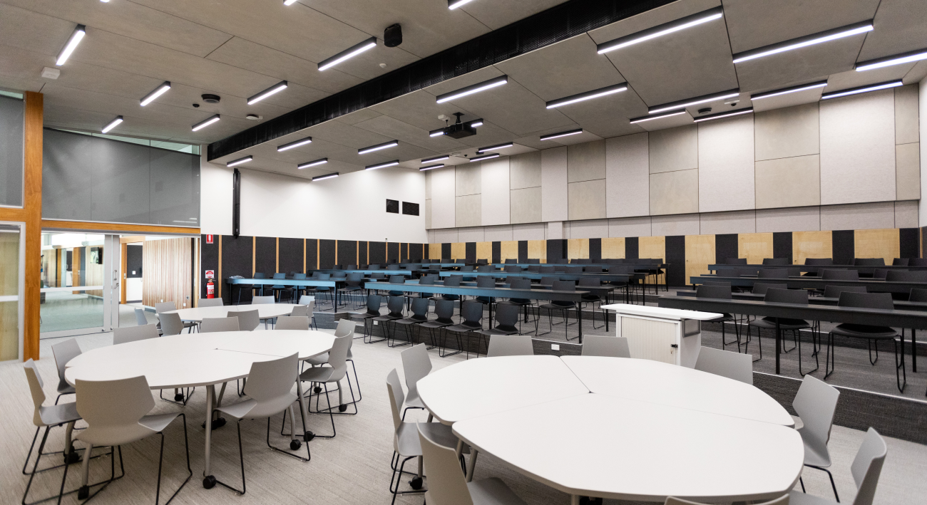 Superlight LED lighting installed across the St Thomas of Villanova Learning Centre.