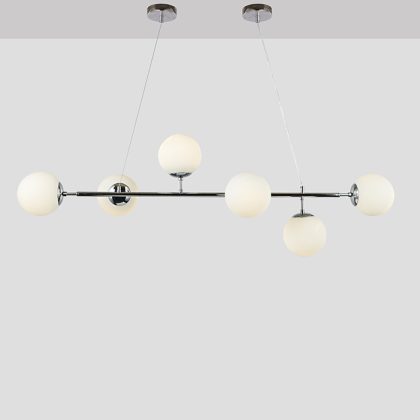 MP547 LED architectural linear spherical chrome pendant